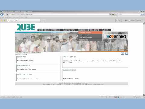 QubeHRM Employee Portal Module Demo