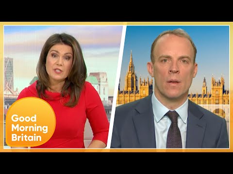 Susanna Quizzes Dominic Raab On Govt's Response To The Escalating Situation In Ukraine | GMB