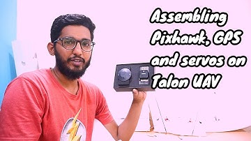 XUAV Talon Fixed wing Drone, servos, Pixhawk and GPS assembling.