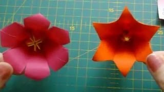 Цветы из бумаги: лилия и вьюнок оригами по одному мастер-классу. Origami flowers(Показываю и рассказываю, как сделать цветы из бумаги своими руками из правильного шестиугольника. Один..., 2014-04-28T16:46:49.000Z)