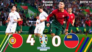 Portugal 4 × 0 Liechtenstein (Ronaldo Show) Euro 2024 Qualify Extended Highlight &amp; Goal HD