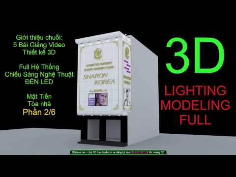 P26 3DSMAX THIẾT KẾ  3D CHIẾU SÁNG NGHỆ THUẬT MẶT DỰNG Tòa nhà  MrHoang ,0907707728, 3dclassnet