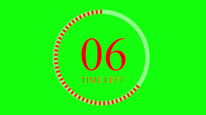 second and 1 minute time Countdown Timer stopwatch digital workout clock animation 24