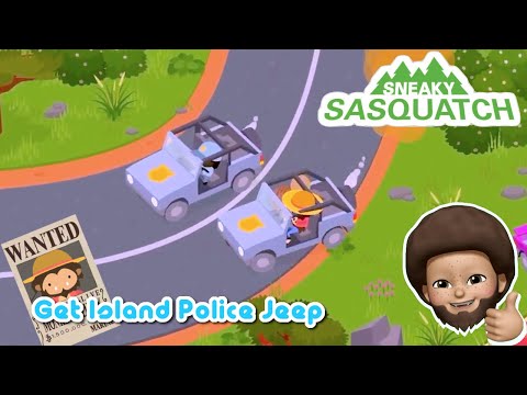 Sneaky Sasquatch Fun - How to steal Police Jeep [Dinsun Video]