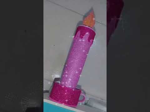طريقه عمل شمعه من ورق الفوم