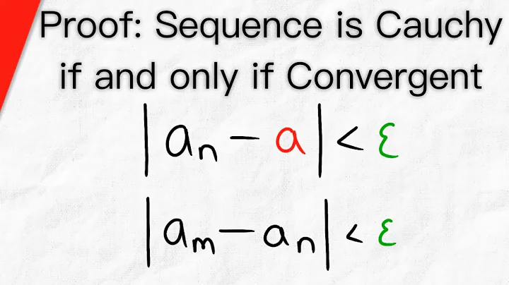 Proof: Sequence is Cauchy if and only if it Converges | Real Analysis