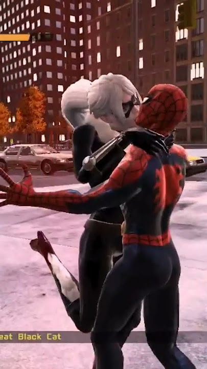 Catwoman vs spider man   😘 #youtubeshorts #spiderman #shortfeed
