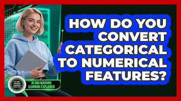How Do You Convert Categorical To Numerical Features?