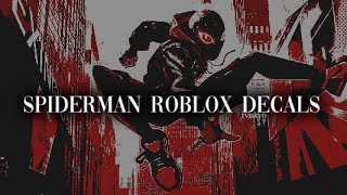 SPIDERMAN ROBLOX DECALS