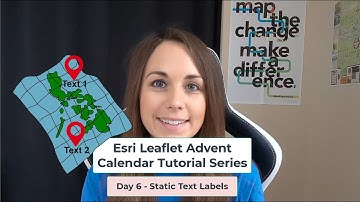 Static Text Labels 🔖 in a Website Map - Show Attributes with Esri Leaflet