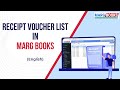 Receipt Voucher List [English] | Marg Books | ONLINE Accounting Software