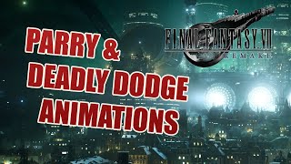All Characters Parry and Deadly Dodge Animations Showcase | FF7R