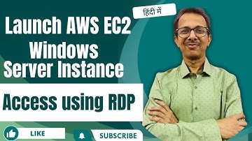 Launch AWS EC2 Windows Server instance | Access using RDP | AWS Tutorial | Cloud Computing in Hindi