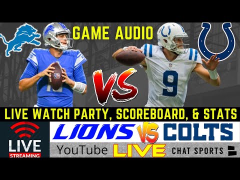 Lions vs. Colts Live Streaming Scoreboard, PlayByPlay, Game Audio & Highlights | NFL Preseason