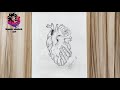 How to draw a heart   simple heart drawing  creative heart sketch  drawing tutorial