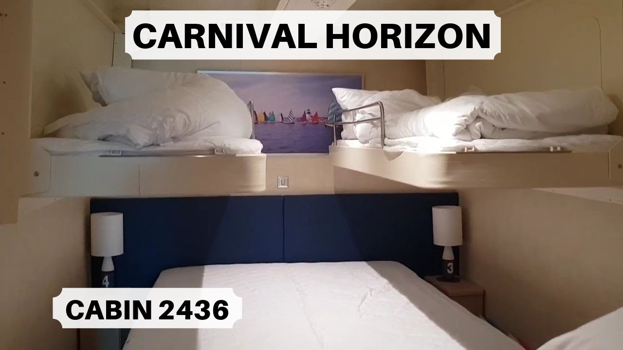 Carnival Horizon Cabin 2436 Category Fa Family Harbor Interior Stateroom