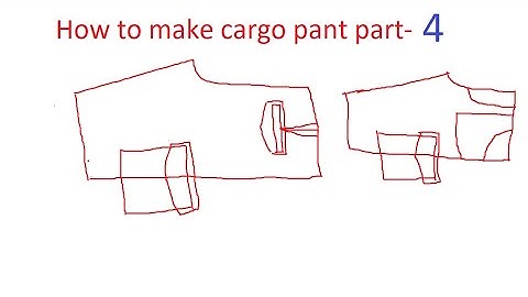 how to make cargo pant  lectra modaris part -4
