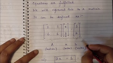 Linear Algebra - Solving equation systems with matrix notation .PB01