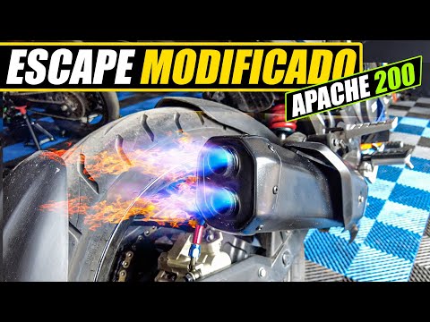 🔥 MEJORA al ESCAPE de la MOTO 🔥 Modificación al ESCAPE de la APACHE 200