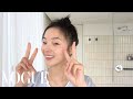 Model xiao wen jus 9step nighttime skincare routine  beauty secrets  vogue