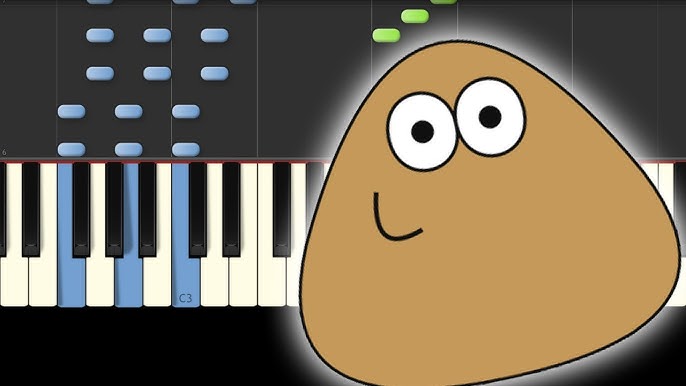 Sky Jump Song – Pou Sheet music for Piano (Solo) Easy