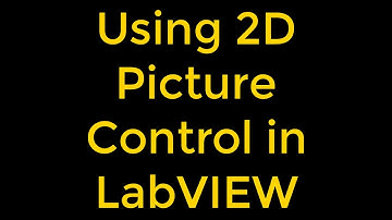 Using 2D Picture Control - LabVIEW