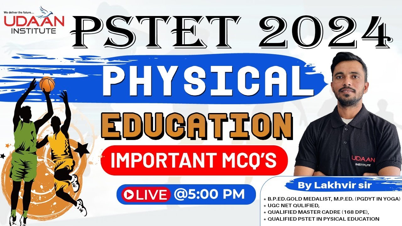 DAY-2 | MCQ'S CLASS | PSTET PHYSICAL EDUCATION 2024 | BY LAKHVEER SIR | PSTET 2024