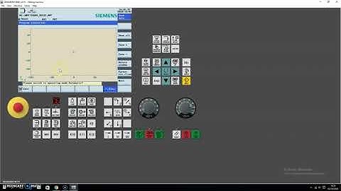 Tutorial membuat dan memanggil program baru di cnc milling control Siemens 808D basic1