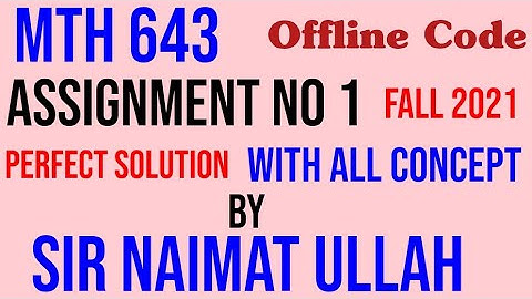 MTH643 Assignment 1 Fall 2021 Solution|MTH 643|Assignment|Solution|Matlab|Sine Curve|VU