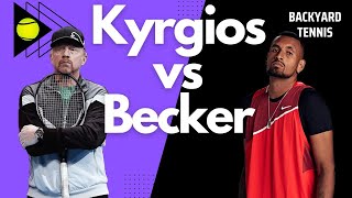 Nick Kyrgios Battles Boris Becker