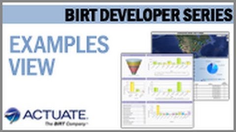 BIRT Reports Example View