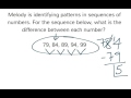 Identifying Patterns in Number Sequences