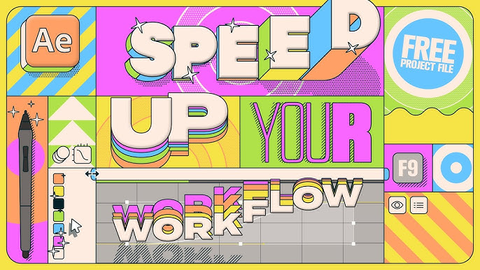 Create Typography - Colorful Animated Text by Pixflow on Dribbble