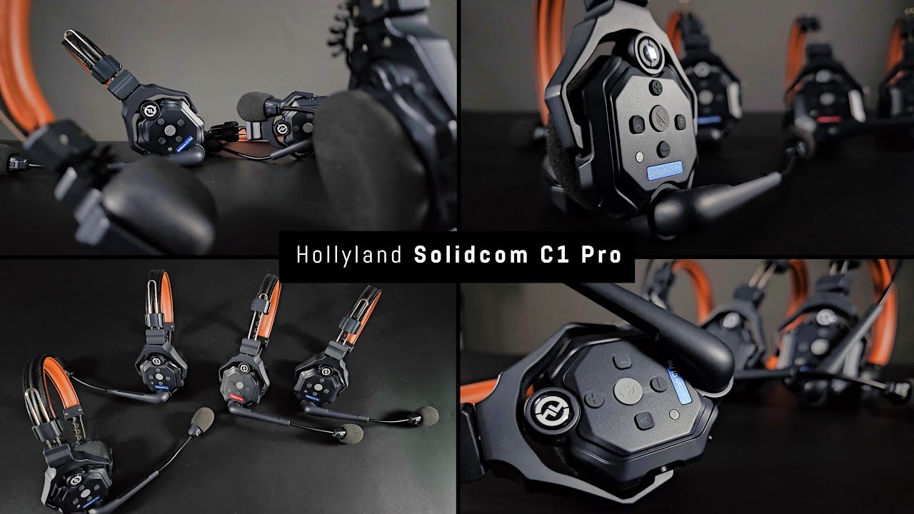 Hollyland Solidcom C1 Pro-4S (4人用ヘッドセットシステム) デジタルワイヤレスインカム  パンダスタジオ・レンタル公式サイト