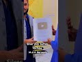 Allhamdulillah  finally silver play button receive mda network shorts youtubeshorts