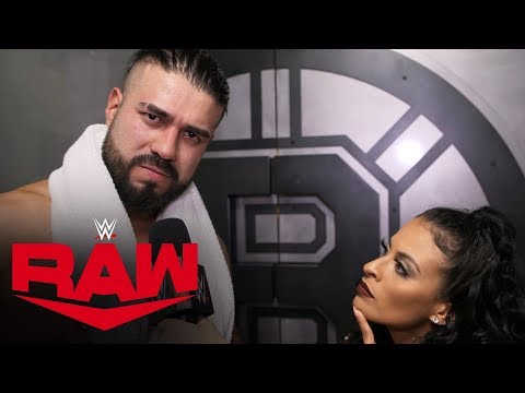 Andrade reacts to sneak attack: Raw Exclusive, Nov. 18, 2019