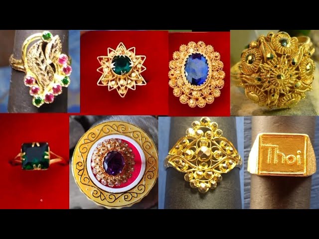 22K Yellow Gold Cocktail Ring W/ Precious Pearls & Enamel Hand Paint –  Virani Jewelers