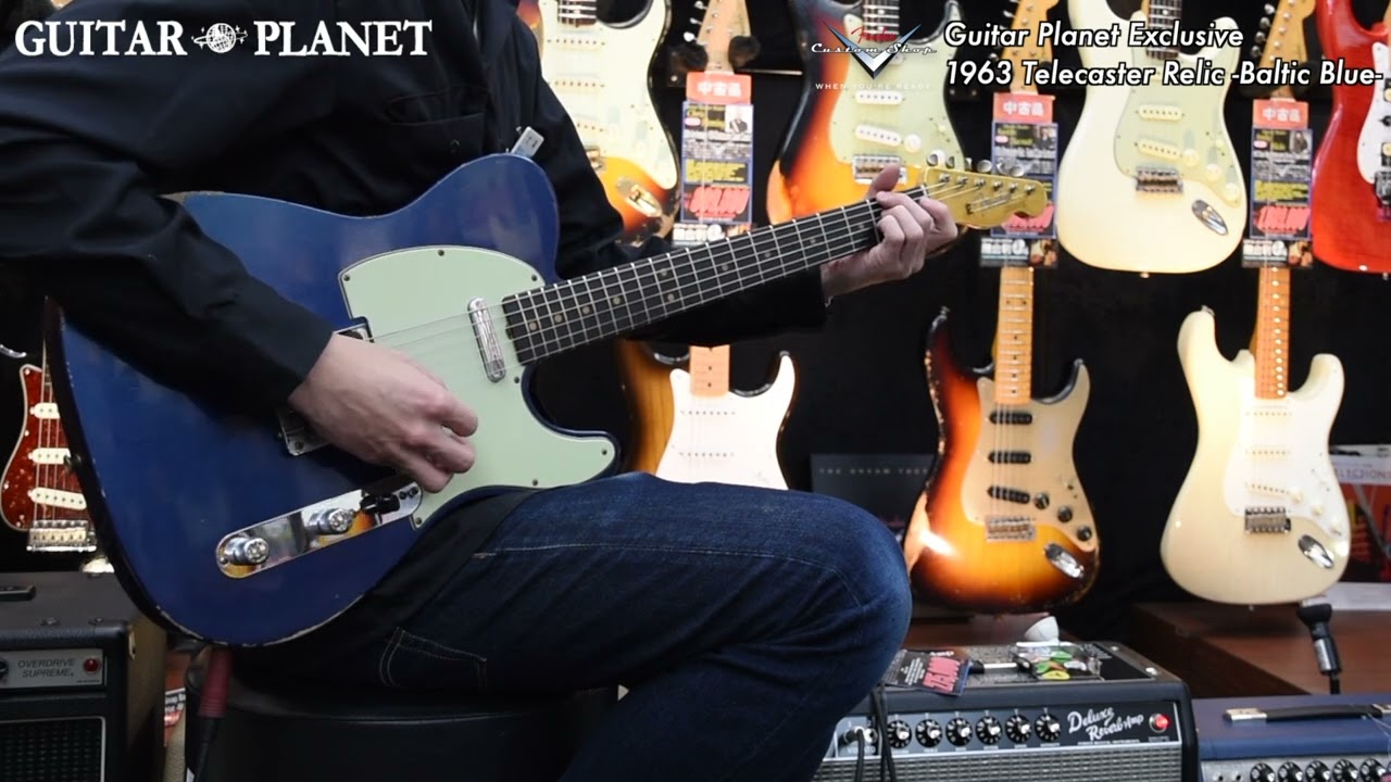 自作 テレキャスター Dust Blue 木製PG コンポーネント レリック SOLD】Guitar Planet Exclusive 1963 Telecaster Relic -Baltic Blue
