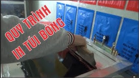 Quy trình chuẩn In TÚI BÓNG (TÚI NILON) theo phương pháp IN LỤA
