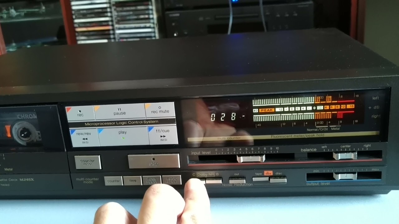Technics RS-M245X (1983 cassette deck) test - YouTube