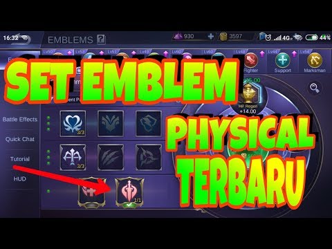 SUSUNAN EMBLEM TALENT PHYSICAL BARU By IRVAN JR | MOBILE LEGEND