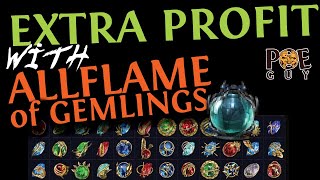 PoE 3.24  GET GEMS WITH QUALITY FAST & EASY // LEVEL UP GOOD GEMS FOR PROFIT / ALLFLAME OF GEMLINGS