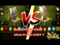 Huppermage 200 multi 100 crit vs multi aurore pourpre vs multi mle  comparatif