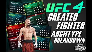 I go into detail about each individual fighter type in ufc 4 and the
class you can pick to along with it. there are a variety of movesets
perksets ...