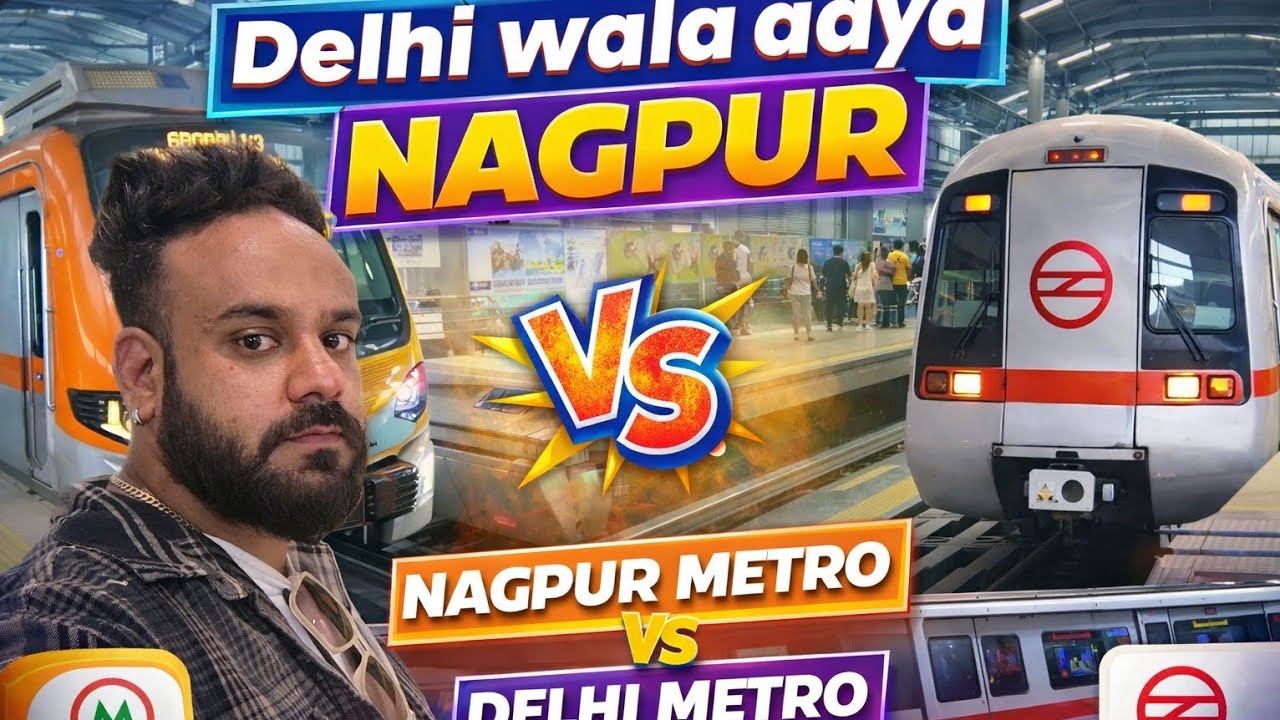 Delhi Metro Vs Nagpur Metro | Delhi guy in Nagpur VLOG 1 