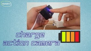 How to Charge Action Camera | Demo on Eken H9R 4K Ultra HD Wifi screenshot 3