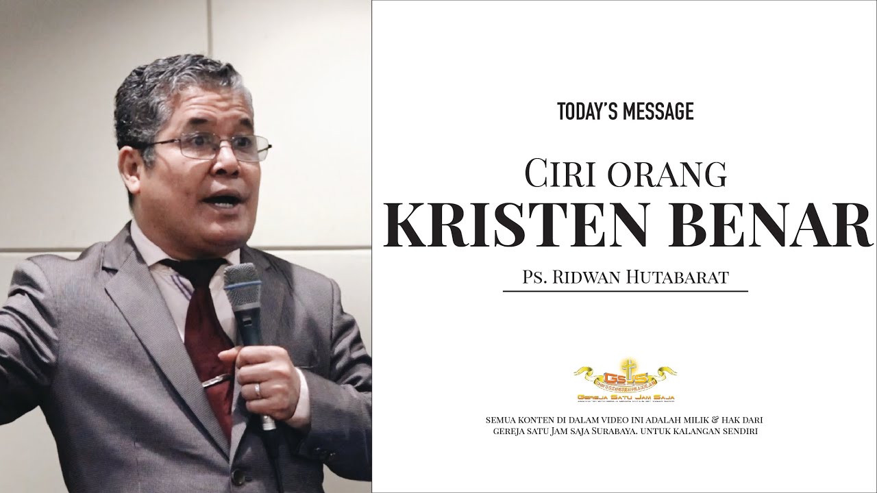 Ps. Ridwan Hutabarat - Gereja Satu Jam Saja