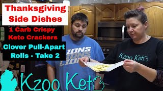 1 Carb Crispy Keto Crackers & Clover Pull Apart Rolls (Round 2) | Keto Thanksgiving Sides E5 Keto Pull Apart Clover Rolls