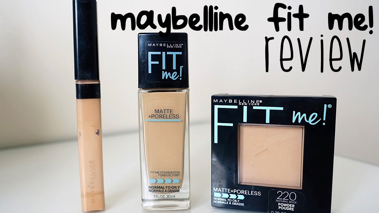 Maybelline Fit Me Matte Poreless Review Foundation Concealer Powder Bahasa