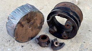 Forged Again : Broken Engine Pulley Reborn Through Unbelievable Craftsmanship and Precision Repair